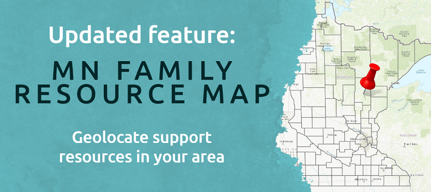 Minnesota family resource map, geolocate support resources in your area